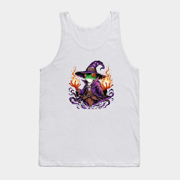 Frog Wizard Tank Top by katzura